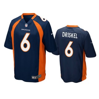 Denver Broncos Jeff Driskel Navy Game Jersey