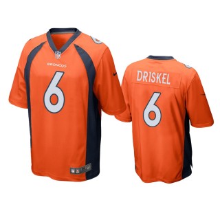 Denver Broncos Jeff Driskel Orange Game Jersey