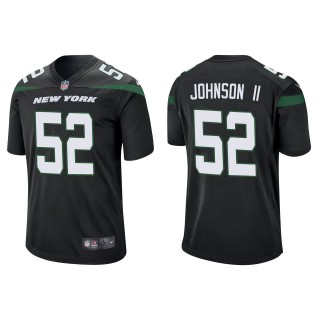 Men's New York Jets Jermaine Johnson II Black Game Jersey
