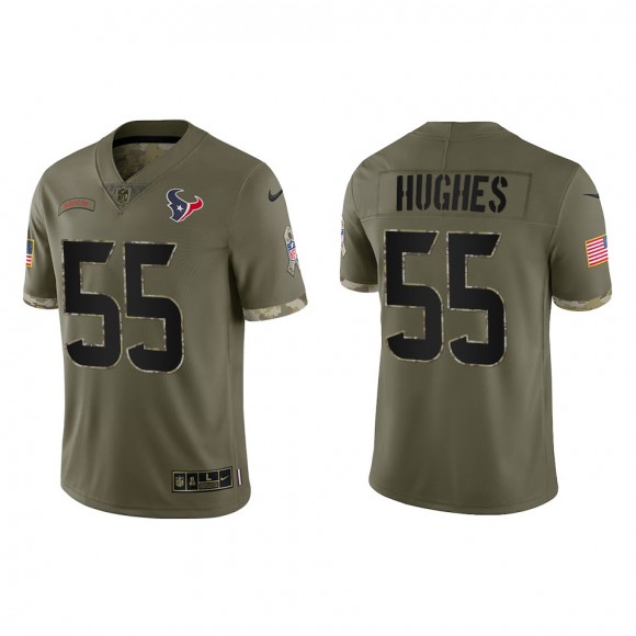 Jerry Hughes Houston Texans Olive 2022 Salute To Service Limited Jersey