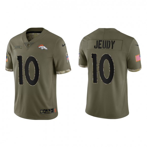 Jerry Jeudy Denver Broncos Olive 2022 Salute To Service Limited Jersey
