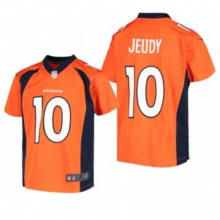 Youth Denver Broncos Jerry Jeudy Game Jersey - Orange