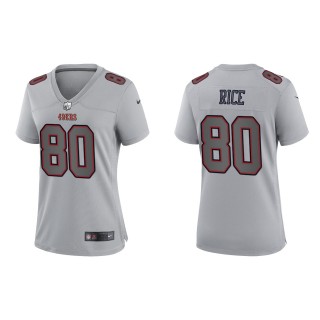 Jerry Rice Women's San Francisco 49ers Gray Atmosphere Fashion Game Jersey