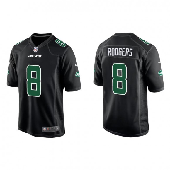 Jersey Jets Aaron Rodgers Fashion Game Black