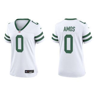 Women Adrian Amos Jets White Legacy Game Jersey