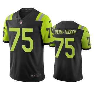 New York Jets Alijah Vera-Tucker Black Green City Edition Vapor Limited Jersey
