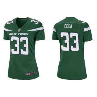 Women Dalvin Cook Jets Green Game Jersey