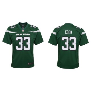 Youth Dalvin Cook Jets Green Game Jersey
