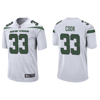 Dalvin Cook Jets White Game Jersey