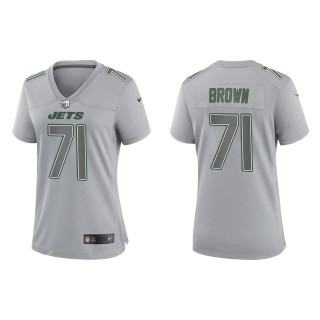 Women's New York Jets Duane Brown Gray Atmosphere Fashion Game Jersey