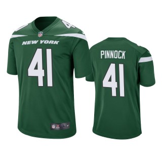New York Jets Jason Pinnock Green Game Jersey
