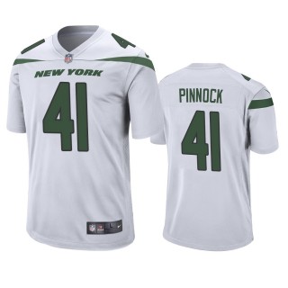 New York Jets Jason Pinnock White Game Jersey