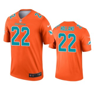 Miami Dolphins Jevon Holland Orange Inverted Legend Jersey