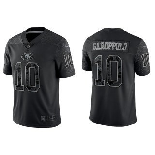 Jimmy Garoppolo San Francisco 49ers Black Reflective Limited Jersey