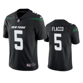 Jets Joe Flacco Black Vapor Limited Jersey