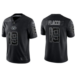 Joe Flacco New York Jets Black Reflective Limited Jersey