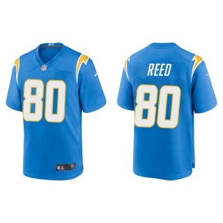 Men's Los Angeles Chargers Joe Reed Powder Blue Game Jersey