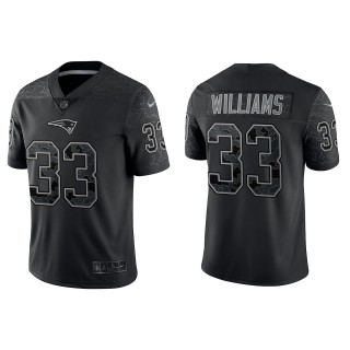 Joejuan Williams New England Patriots Black Reflective Limited Jersey