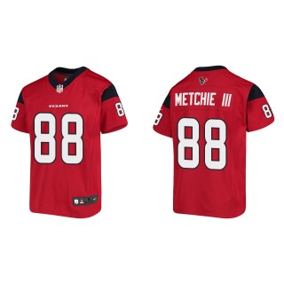 John Metchie III Youth Houston Texans Red Game Jersey