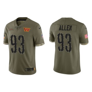 Jonathan Allen Washington Commanders Olive 2022 Salute To Service Limited Jersey