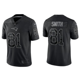 Jonnu Smith New England Patriots Black Reflective Limited Jersey