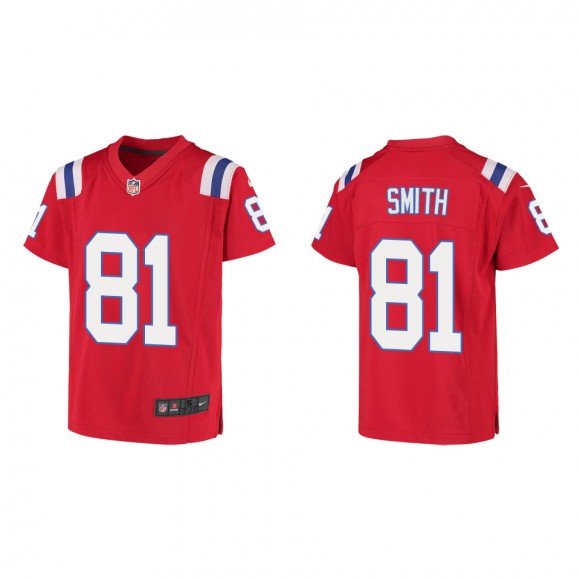 Jonnu Smith Youth New England Patriots Red Game Jersey