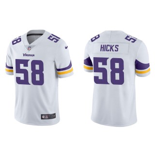 Men's Minnesota Vikings Jordan Hicks White Vapor Limited Jersey