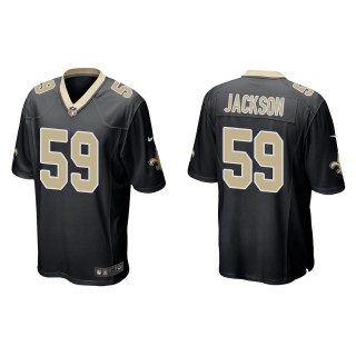Men's New Orleans Saints Jordan Jackson Black Game Jersey
