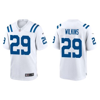Men's Indianapolis Colts Jordan Wilkins White Game Jersey