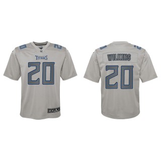 Jordan Wilkins Youth Tennessee Titans Gray Atmosphere Game Jersey