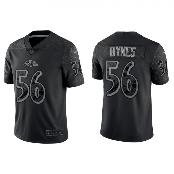 Josh Bynes Baltimore Ravens Black Reflective Limited Jersey