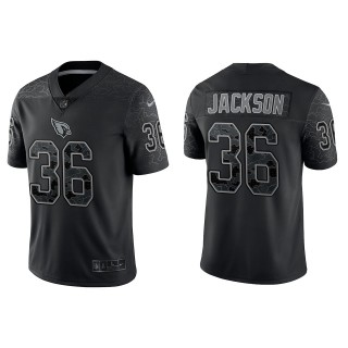 Josh Jackson Arizona Cardinals Black Reflective Limited Jersey