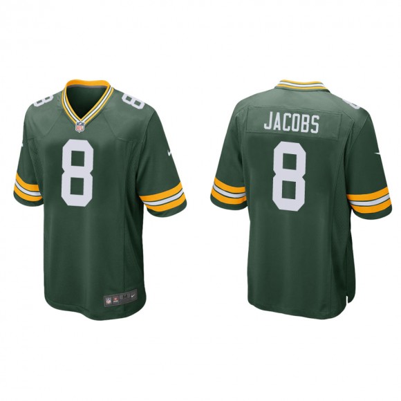 Men's Josh Jacobs Packers Green Game Jersey