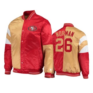 49ers Josh Norman Scarlet Gold Split Jacket