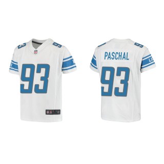 Josh Paschal Youth Detroit Lions White Game Jersey