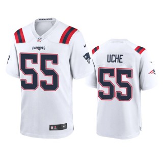 New England Patriots Josh Uche White Game Jersey