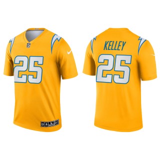 Men's Los Angeles Chargers Joshua Kelley Gold Inverted Legend Jersey
