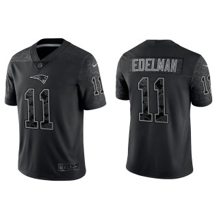 Julian Edelman New England Patriots Black Reflective Limited Jersey