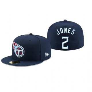 Tennessee Titans Julio Jones Navy Omaha 59FIFTY Fitted Hat