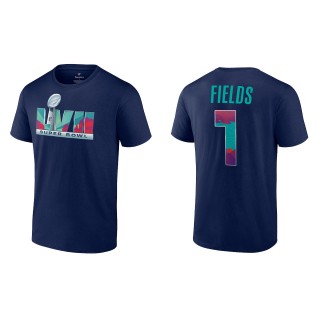 Justin Fields Super Bowl LVII Nike Navy T-Shirt