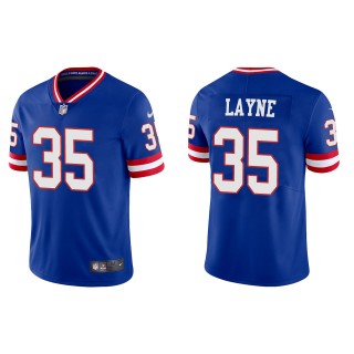 Men's New York Giants Justin Layne Royal Classic Vapor Limited Jersey