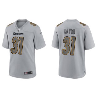 Justin Layne Pittsburgh Steelers Gray Atmosphere Fashion Game Jersey