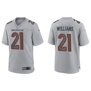 K'Waun Williams Men's Denver Broncos Gray Atmosphere Fashion Game Jersey