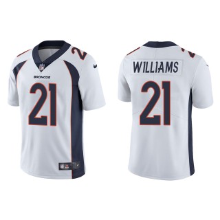 Men's Denver Broncos K'Waun Williams White Vapor Limited Jersey