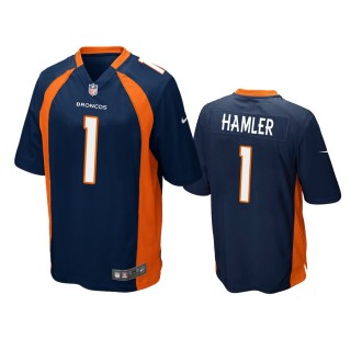 Denver Broncos K.J. Hamler Navy Game Jersey