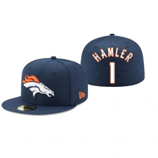 Denver Broncos K.J. Hamler Navy Omaha 59FIFTY Fitted Hat