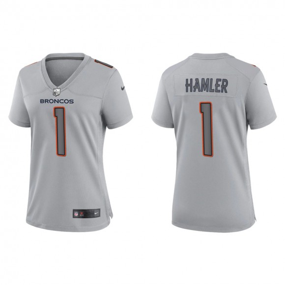 K.J. Hamler Women's Denver Broncos Gray Atmosphere Fashion Game Jersey