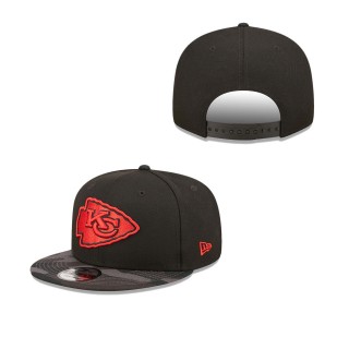 Men's Kansas City Chiefs Black Camo Vize 9FIFTY Snapback Hat