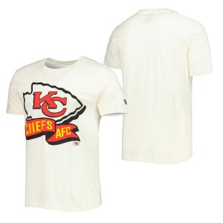 Men's Kansas City Chiefs Cream Sideline Chrome T-Shirt