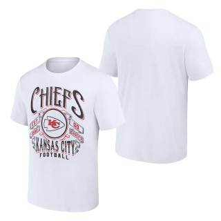Kansas City Chiefs NFL x Darius Rucker Collection White Vintage Football T-Shirt